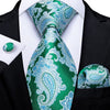 DBG VIP Design Collection Men's Fashion Deep Emerald Green Plaid Design 100% Premium Quality Silk Ties - Divine Inspiration Styles