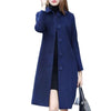 ELVP Women's Fine Fashion Elegant Black Luxury Style Wool Coat Jacket - Divine Inspiration Styles