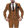 GMSUITS Men's Fashion Formal 3-PCS Tuxedo (Jacket + Pants + Vest) Suit Set - Divine Inspiration Styles