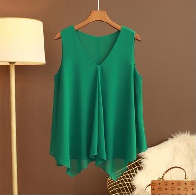 Green Chiffon Top