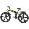 NATHANIEL Electric Bicycle 1000W 48V 26" Yellow & Black Smart Folding Electric Mountain Bike - Divine Inspiration Styles