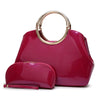 ALMIRA Design Collection Women's Fine Fashion Luxury Style Designer Leather Hot Pink Handbag