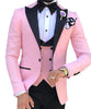 HARLEY SUITS Men's Fashion Formal 3 Piece Tuxedo (Jacket + Pants + Vest) Purple Suit Set for Weddings Proms Cocktails & Special Events - Divine Inspiration Styles