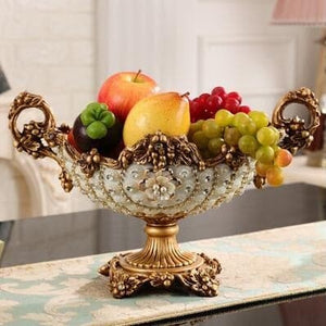 JCLL Luxury Style Diamond Fruit Plate Bowl Centerpiece Designs Ornaments Art Decoration Sets - Divine Inspiration Styles