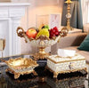 JCLL Luxury Style Diamond Fruit Plate Bowl Centerpiece Designs Ornaments Art Decoration Sets - Divine Inspiration Styles