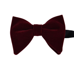 KENTON Men's Fashion Large Oversized Pre-Tied Velvet Bow Ties for Formal Wear Wedding Party Stage Performers & Special Events - Divine Inspiration Styles