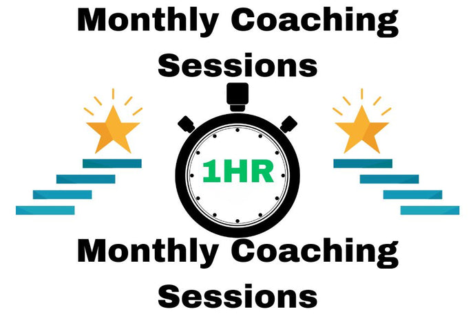 Get 1 Hour Per Month Coaching Sessions On Any Relevant Coaching Topic! 1 Hour Monthly Coaching Sessions To Gain Strategic Ideas, To Solve Problems, and To Make Progress! 1 Hour Monthly Coaching Sessions! (Monthly Subscription Program)