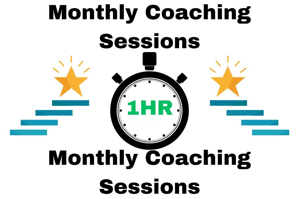 Get 1 Hour Per Month Coaching Sessions On Any Relevant Coaching Topic! 1 Hour Monthly Coaching Sessions To Gain Strategic Ideas, To Solve Problems, and To Make Progress! 1 Hour Monthly Coaching Sessions! (Monthly Subscription Program)