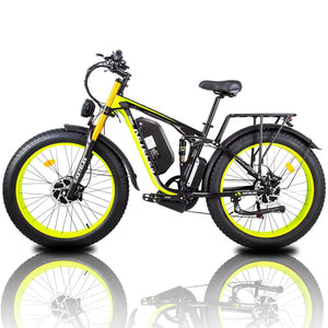 KETELES K800 PRO 2000W Dual Motor 48V23AH 26" Smart EBike Black & Neon Green & Yellow City Cruiser & Mountain Snow Electric Bike