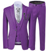GMSUITS Men's Fashion Formal 3-Piece Suit Set Luxury Style Polka Dots White Suit Set (Jacket + Pants + Vest) Suit Set - Divine Inspiration Styles