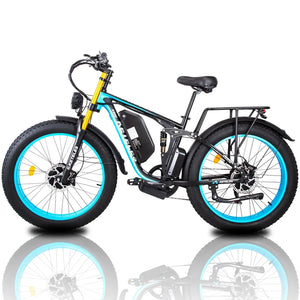 KETELES K800 PRO 2000W Dual Motor 48V23AH 26" Smart EBike Black & Neon Green & Yellow City Cruiser & Mountain Snow Electric Bike