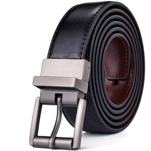 BELTOX Design Collection Men's Fashion 100% Genuine Leather Brown & Black Tone Belts