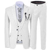 GMSUITS Men's Fashion Formal 3-Piece Suit Set Luxury Style Polka Dots Blue Suit Set (Jacket + Pants + Vest) Suit Set - Divine Inspiration Styles