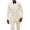 SZSUITS Men's Fashion Suit Sets with Tuxedo & Pants Polished Velvet Lapel Blazer Suit Set - Divine Inspiration Styles