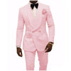 SZSUITS Men's Fashion Suit Sets with Tuxedo & Pants Polished Velvet Lapel Blazer Suit Set - Divine Inspiration Styles