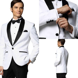 SZSUITS Men's Fashion Suit Sets with Tuxedo & Pants Polished Velvet Lapel Blazer Suit Set - Divine Inspiration Styles