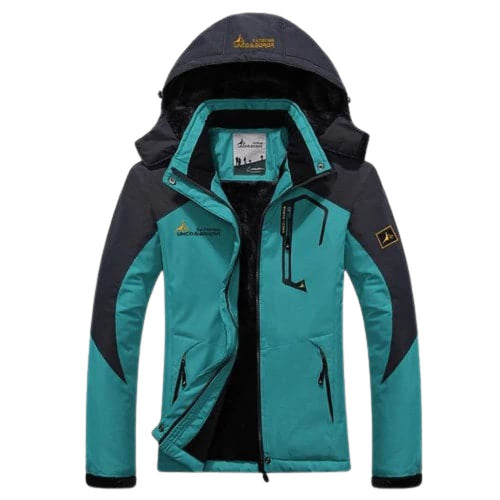 UNCO & BOROR Women's Sports Fashion Sky Blue Coat Jacket Premium Quality Windproof Hooded Thick Parka Winter Coat Jacket