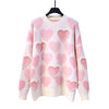 YTW Women's Fine Fashion Autumn Winter Stylish Beaded Heart Shape Sweater - Divine Inspiration Styles