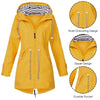 RTSHINE Women's Fashion Stylish Hooded Light Jacket Raincoat Zipper Jacket - Divine Inspiration Styles