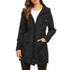 RTSHINE Women's Fashion Stylish Hooded Light Jacket Raincoat Zipper Jacket - Divine Inspiration Styles