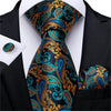 DBG VIP Design Collection Men's Fashion Deep Emerald Green Plaid Design 100% Premium Quality Silk Ties - Divine Inspiration Styles