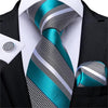 DBG VIP Design Collection Men's Fashion Deep Emerald Green Plaid Design 100% Premium Quality Silk Ties - Divine Inspiration Styles