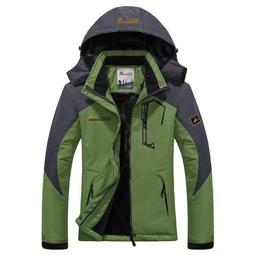 UNCO & BOROR Women's Sports Fashion Olive Green Coat Jacket Premium Quality Windproof Hooded Thick Parka Winter Coat Jacket - Divine Inspiration Styles