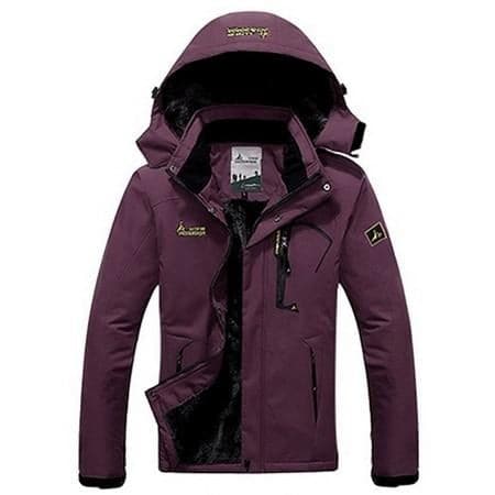 UNCO & BOROR Women's Sports Fashion Purple Grape Coat Jacket Premium Quality Windproof Hooded Thick Parka Winter Coat Jacket - Divine Inspiration Styles