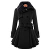 HEATHER Design Women's Fine Fashion Luxury Style Designer Black Wool Coat Jacket - Divine Inspiration Styles