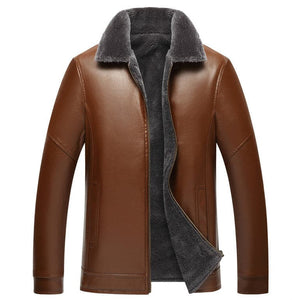 OSM Design Men's Fashion Premium Quality Leather Plush Fur Coat Jacket - Divine Inspiration Styles