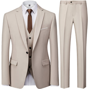 BRADLEY SUITS Men's Fashion Formal Business & Special Events Wear 3-PCS (Jacket + Pants + Vest) Suit Set - Divine Inspiration Styles