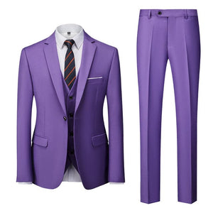 BRADLEY SUITS Men's Fashion Formal Business & Special Events Wear 3-PCS (Jacket + Pants + Vest) Suit Set - Divine Inspiration Styles