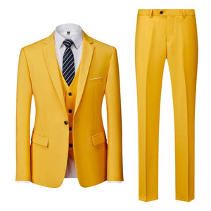 BRADLEY SUITS Men's Fashion Formal Business & Special Events Wear 3-PCS (Jacket + Pants + Vest) Suit Set - Divine Inspiration Styles