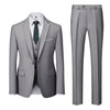 BRADLEY VIP SUITS Men's Fashion Formal Business & Special Events Wear 3 Piece Suit for Job Interviews Business Meetings Church Services Suits (Jacket + Pants + Vest) Gray Suit Set - Divine Inspiration Styles