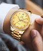 OLEVS Men's Luxury Fine Fashion Premium Top Quality Genuine Diamonds Dial Design Stainless Steel Watch - Divine Inspiration Styles