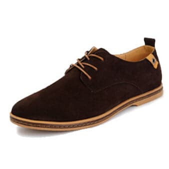 Brown Suede Shoes For Men, Genuine Suede Leather