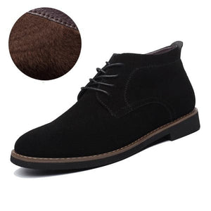 NPZ Men's Genuine Suede Leather Boot Dress Shoes - Divine Inspiration Styles