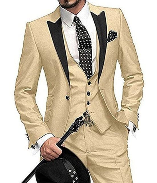 Buy Stylish Designer Collection of Partywear Tuxedo Coat Pant and Waist Coat  3 Piece Suit for Men. Online in India 