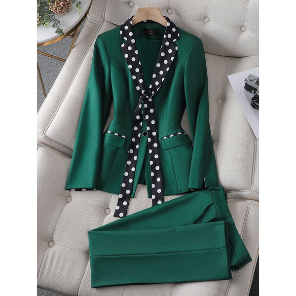 CAROLINE SUITS Women's Elegant Stylish Fashion Notched Lapel Office Bl –  Divine Inspiration Styles