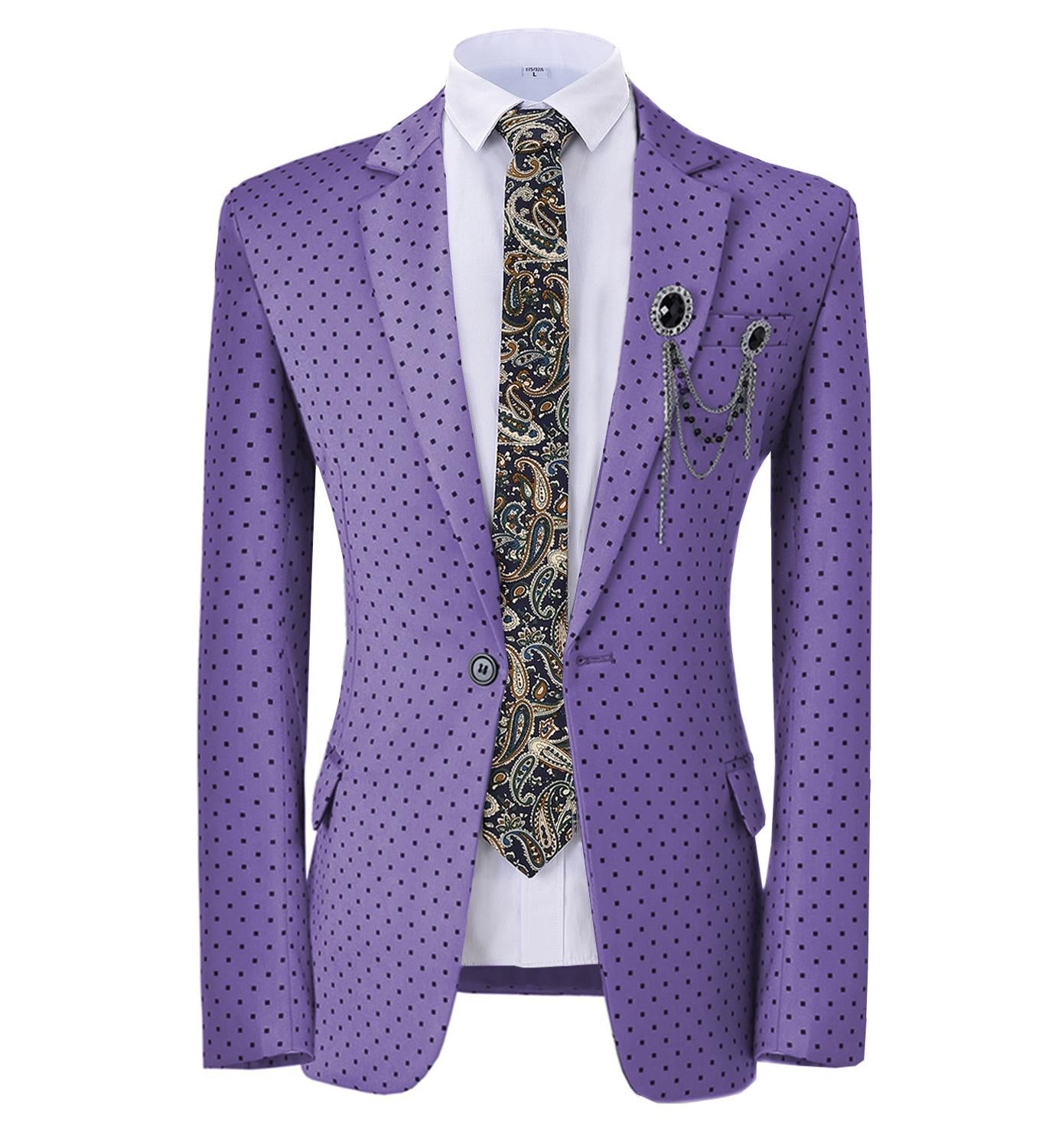 Polka dot outlet suit jacket mens