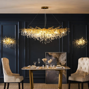  LED Chandeliers, Living Room Crystal Chandelier Luxury