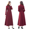 SARA Design Women's Fine Fashion Elegant Luxury Style Long Wool Coat Jacket - Divine Inspiration Styles