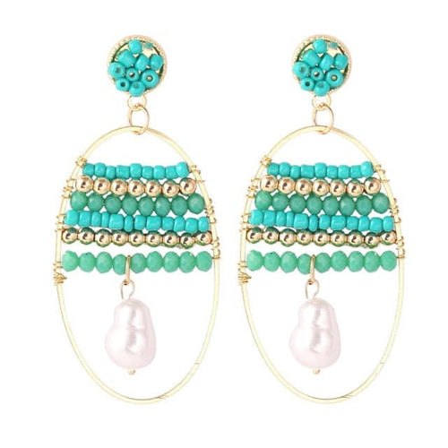 LDP Women's Fashion Bohemian Style Handmade Beaded Drop Earrings - Divine Inspiration Styles