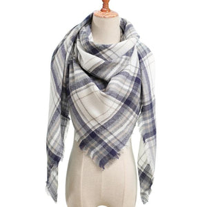 LUANA Design Women's Luxury Fashion Warm Winter Plaid Cashmere Shawl Blanket Scarf - Divine Inspiration Styles