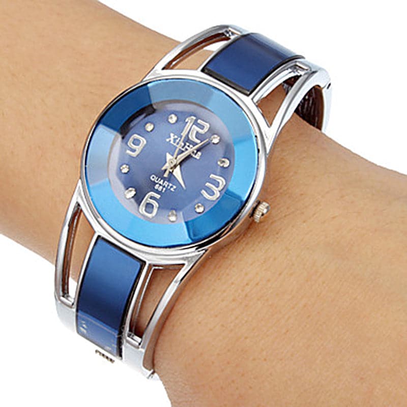 Luxury Women bangle watches quartz fashion bracelet watch crystal stainless  steel brand xinhua casual clock wristwatch relojes - OnshopDeals.Com