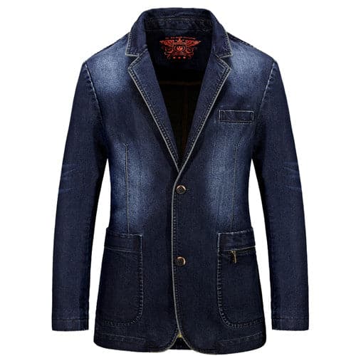 NIANJEEP Men's Premium Quality Fashion Denim Jeans Blazer Jacket ...