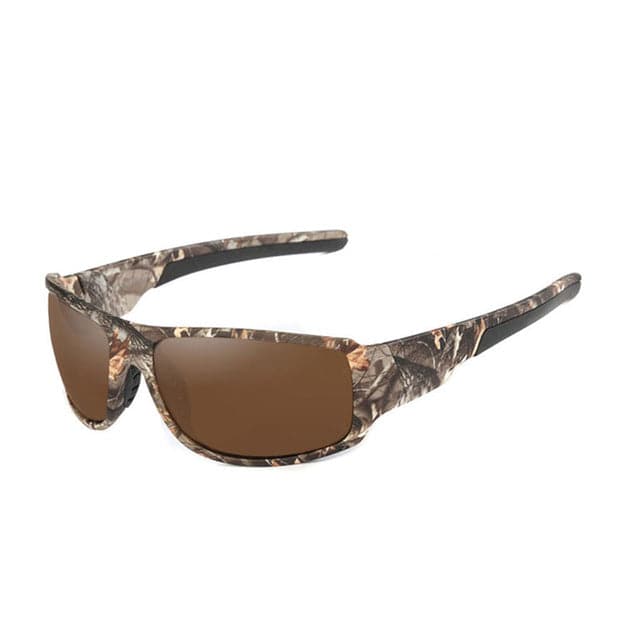 OUTSUN Men's & Women's Fashion Polarized Sunglasses Brown 2218MIC3