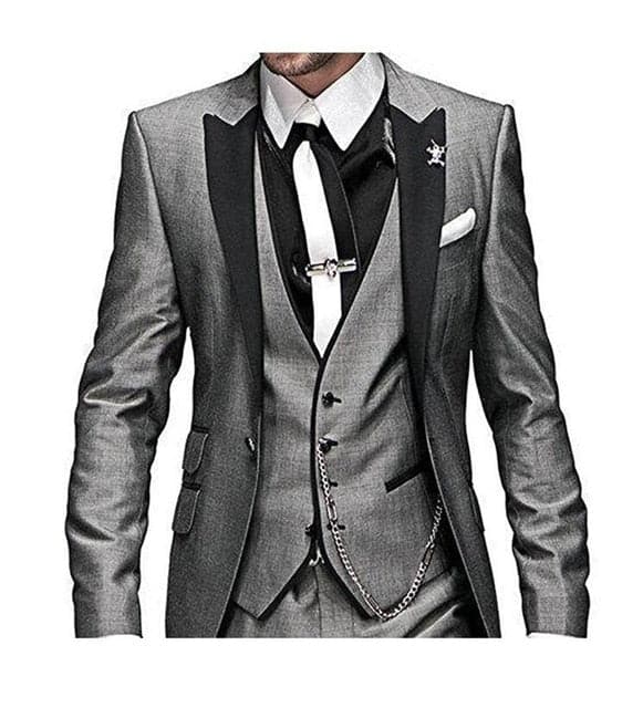 GMSUITS Men's Fashion Formal 3 Piece Tuxedo (Jacket + Pants + Vest) Mi –  Divine Inspiration Styles